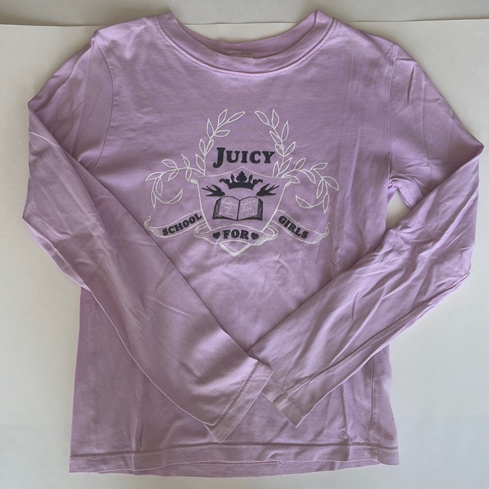 Juicy Couture Graphic Long Sleeve Shirt Size 10 Girls